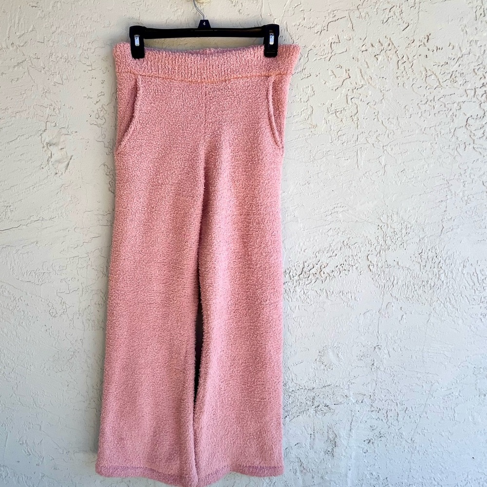 Cozy Pink Fleece Joggers